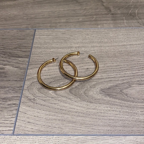 Zara Gold Hoop Earrings - Picture 1 of 2